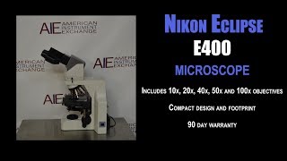 Celebrity Nikon Eclipse E400 biological microscope (4738J SCOPE) Profile