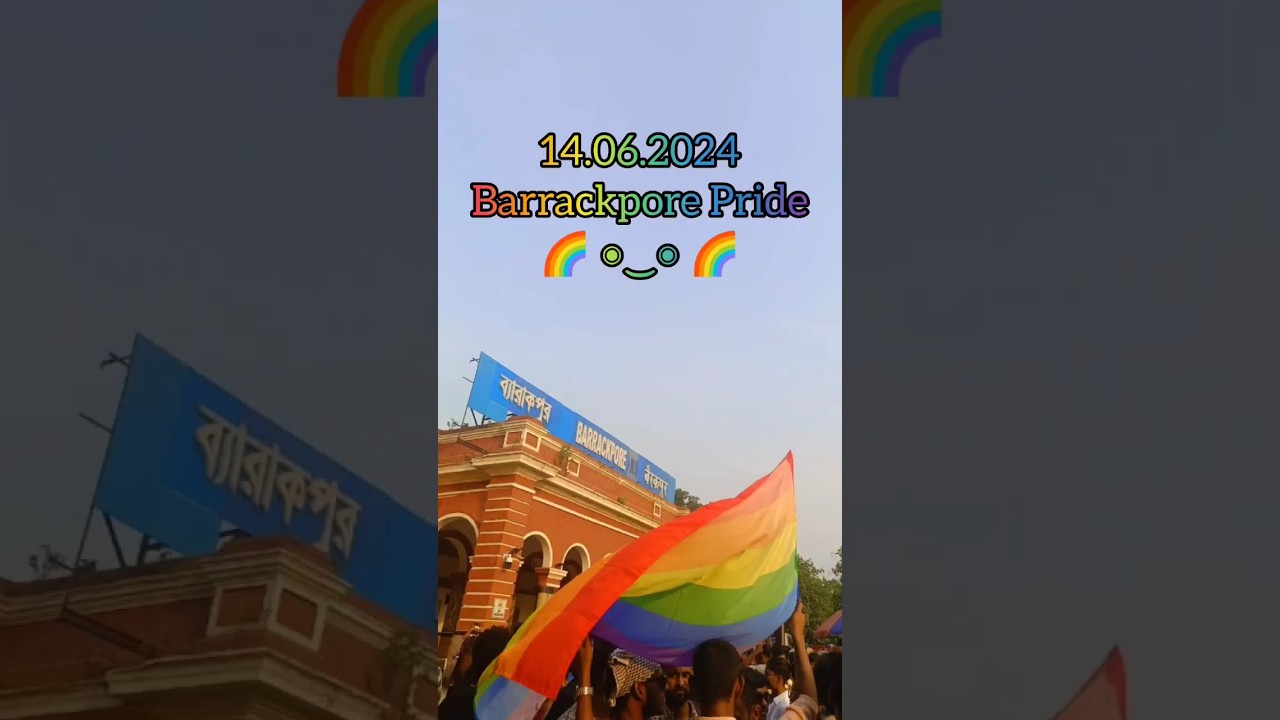 Barrackpore Rainbow Pride Walk 14th June 2024🌈🫶🏳️‍🌈 
