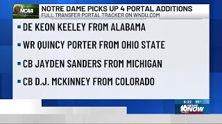 Notre Dame football adds 4 high-profile players through transfer portal