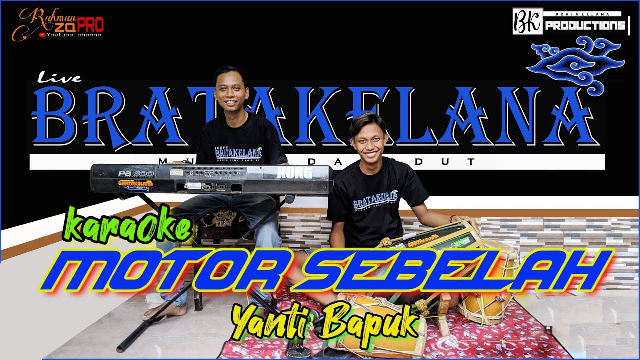 MOTOR SEBELAH Karaoke KENDANG RAMPAK Version (Yanti Bapuk)