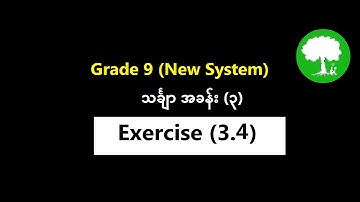 Grade 9 Mathematics 1 Chapter  (3) Exercise  (3.4) | Yinn Academy
