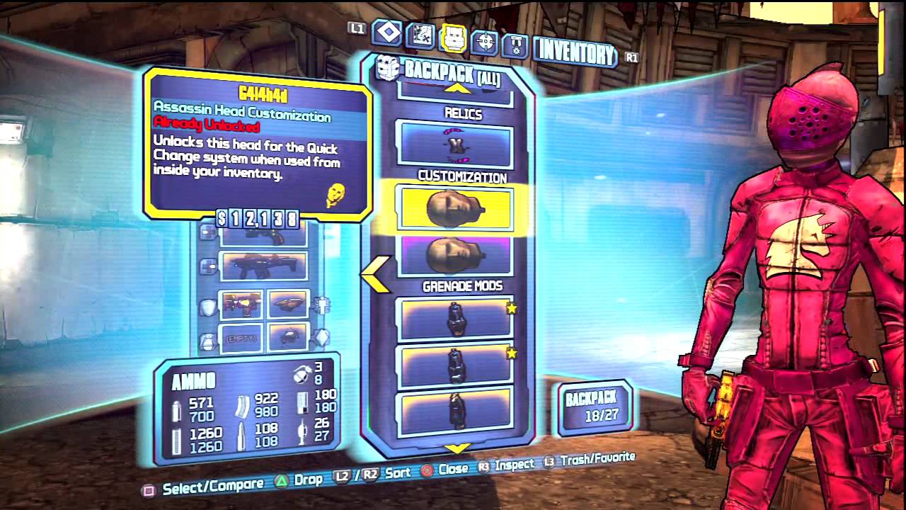Borderlands 2 | Legendary Assassin Head