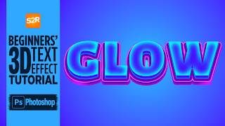 How to Make a Glowing 3D Text Effect in Photoshop