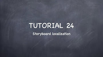 iOS Tutorial 24 "Storyboard localization"