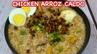 CHICKEN ARROZ CALDO | HOW TO COOK ARROZ CALDO WITHOUT KASUBHA | PINOY SIMPLE COOKING