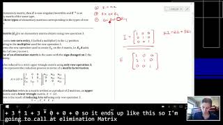 Engineering Computations (4/16) - Week D: Elementary matrices