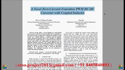 A Novel Zero Current Transition PWM DC DC Converter with Coupled Inductor