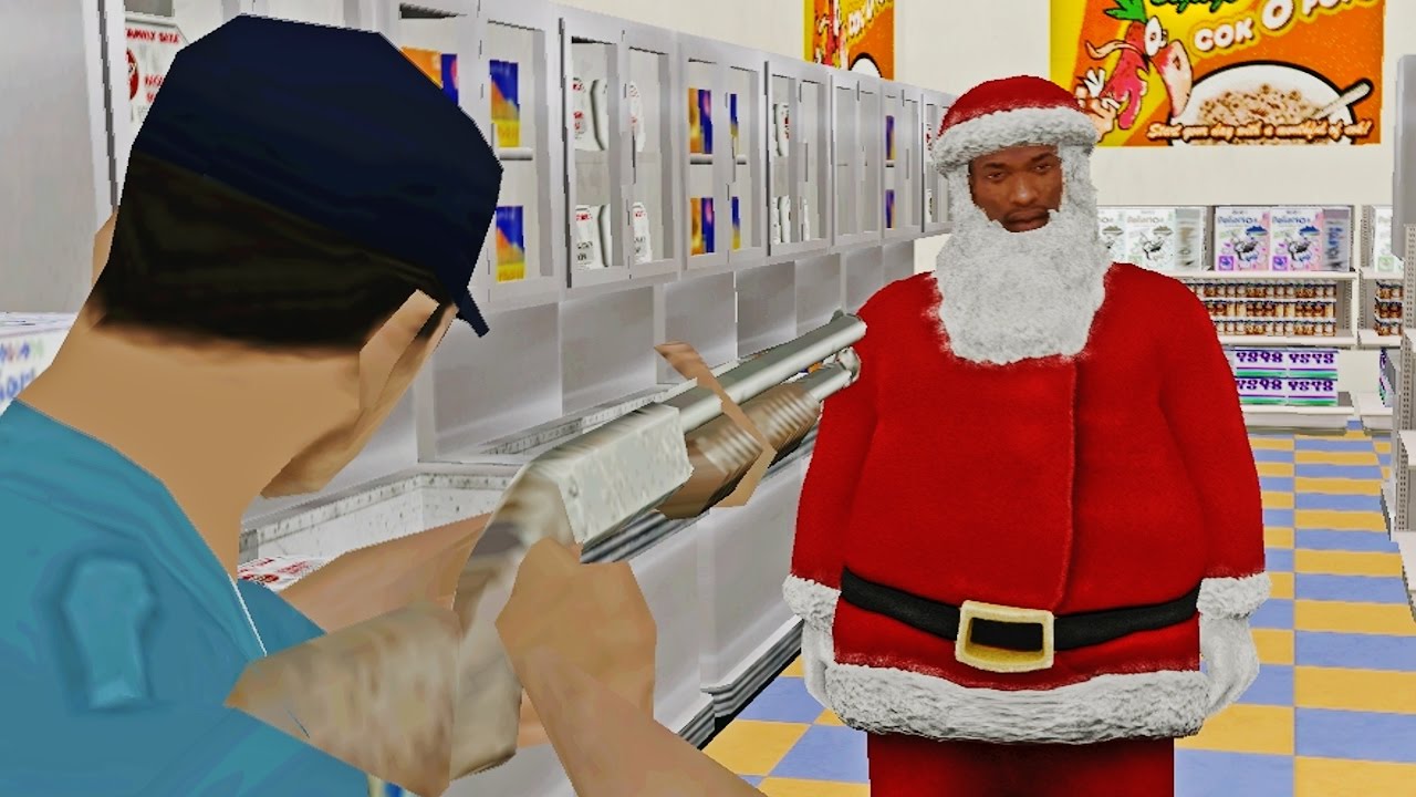 CJ SE CONVIERTE EN PAPÁ NOEL | Gta San Andreas (Loquendo)