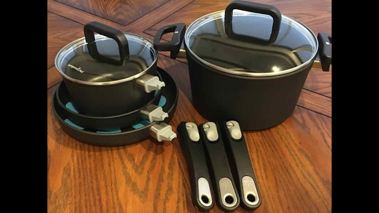 Pampered Chef 6 piece nonstick cookware set - YouTube