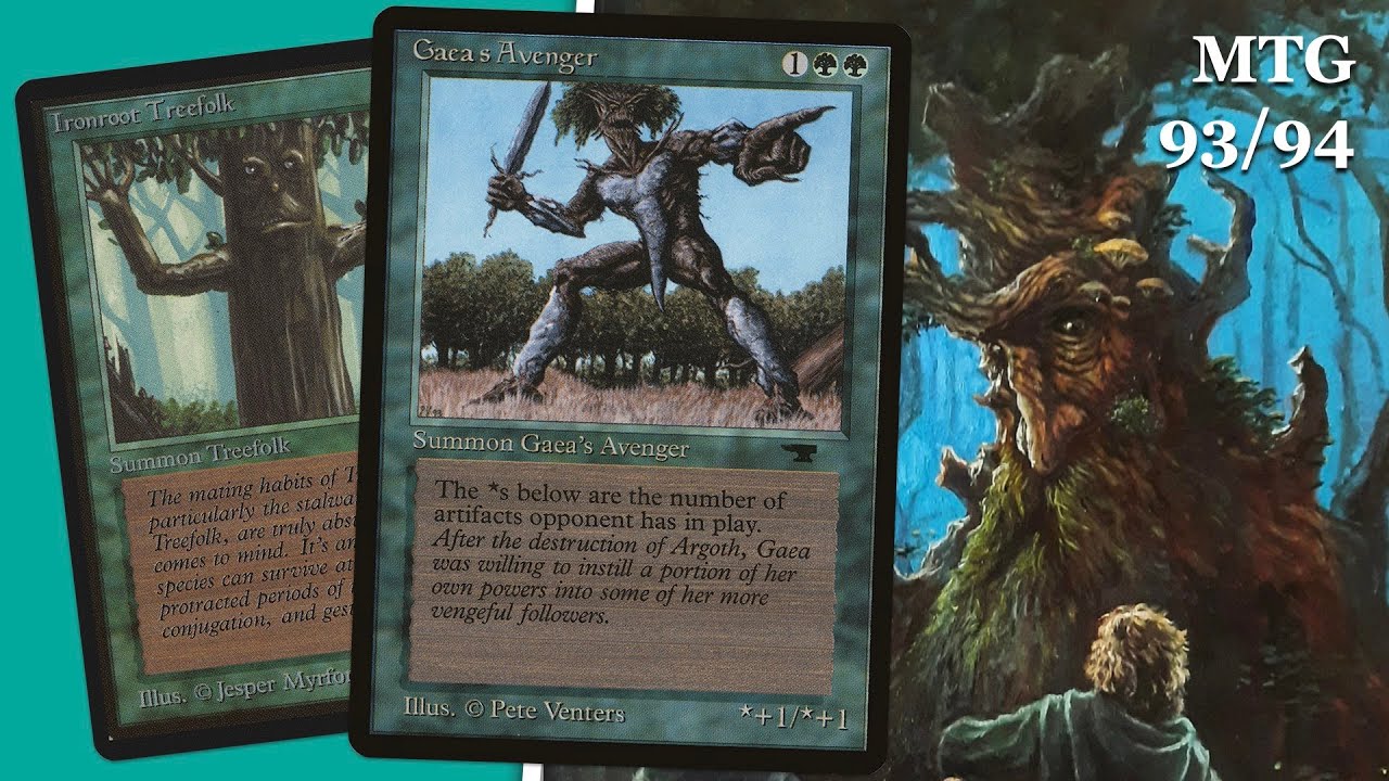 March of the Ents (Green) vs College of Lat-Nam (Blue), MTG 93/94 Theme Decks 
