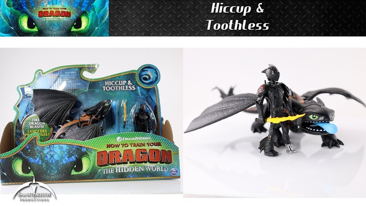 Toothless and Hiccup Action Figures Toy How to Train Your Dragon 3 Hidden World 