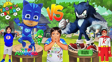 Tag with Ryan PJ Masks Catboy vs Sonic Dash Werehog - New UPDATE All Characters Unlocked All Bosses