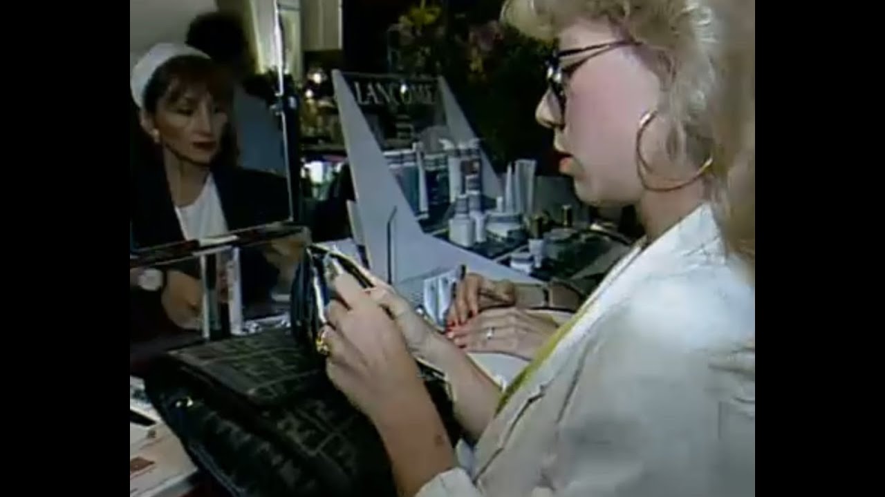 Shopping at Saks Fifth Avenue in NYC in 1991