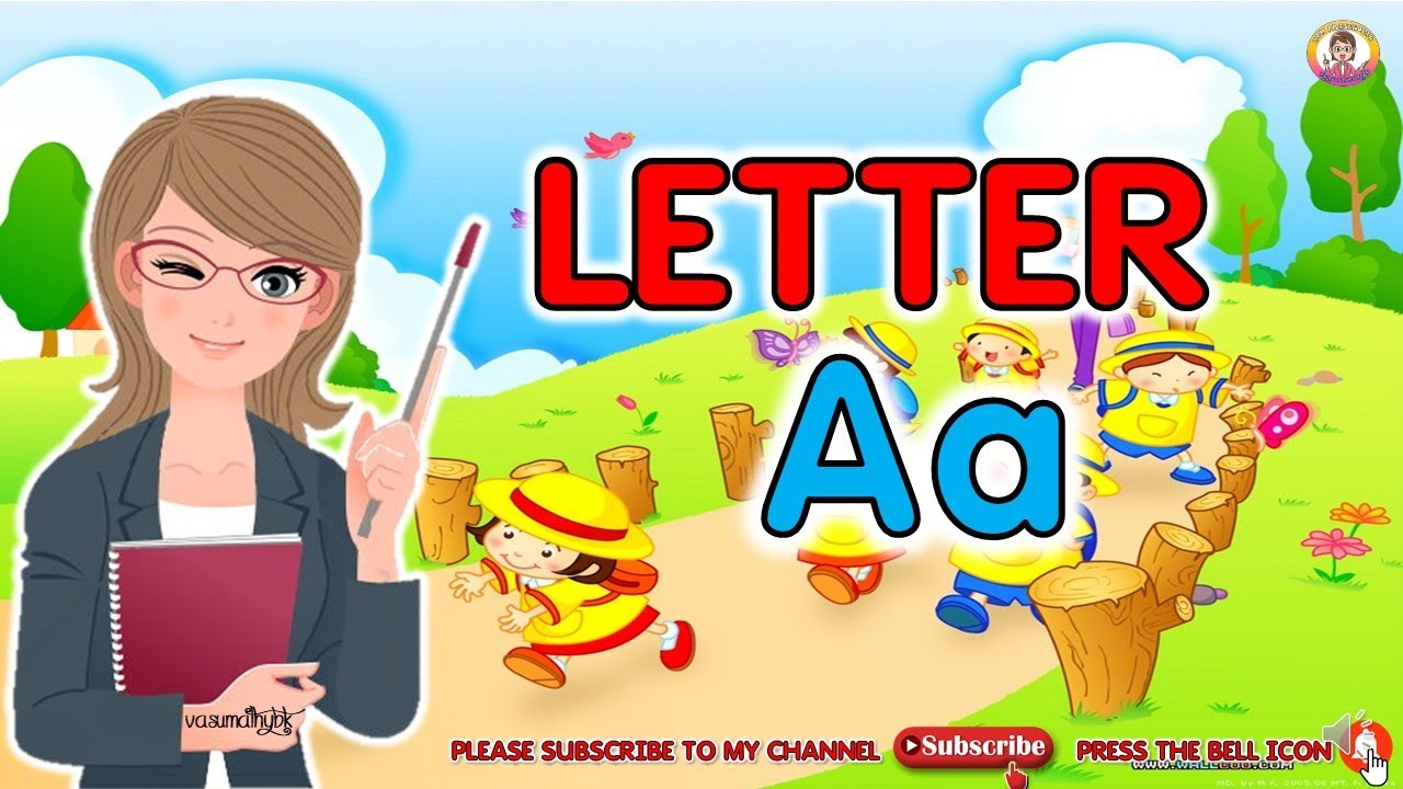 LETTER Aa -PRESCHOOL ENGLISH LESSON-WITH WORDS AND GAMES - YouTube