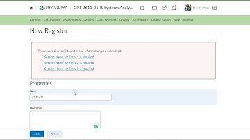 Creating an Attendance Sheet in Brightspace
