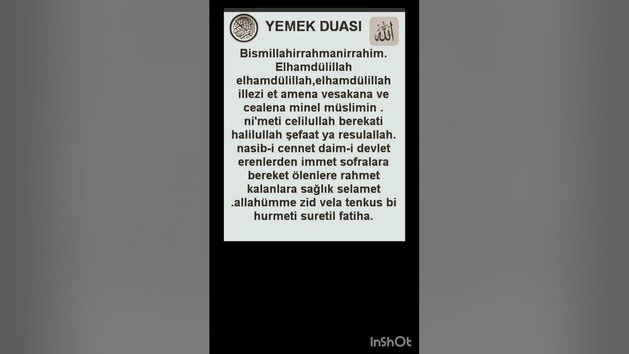 Yemek Duası#keşfet#shorts