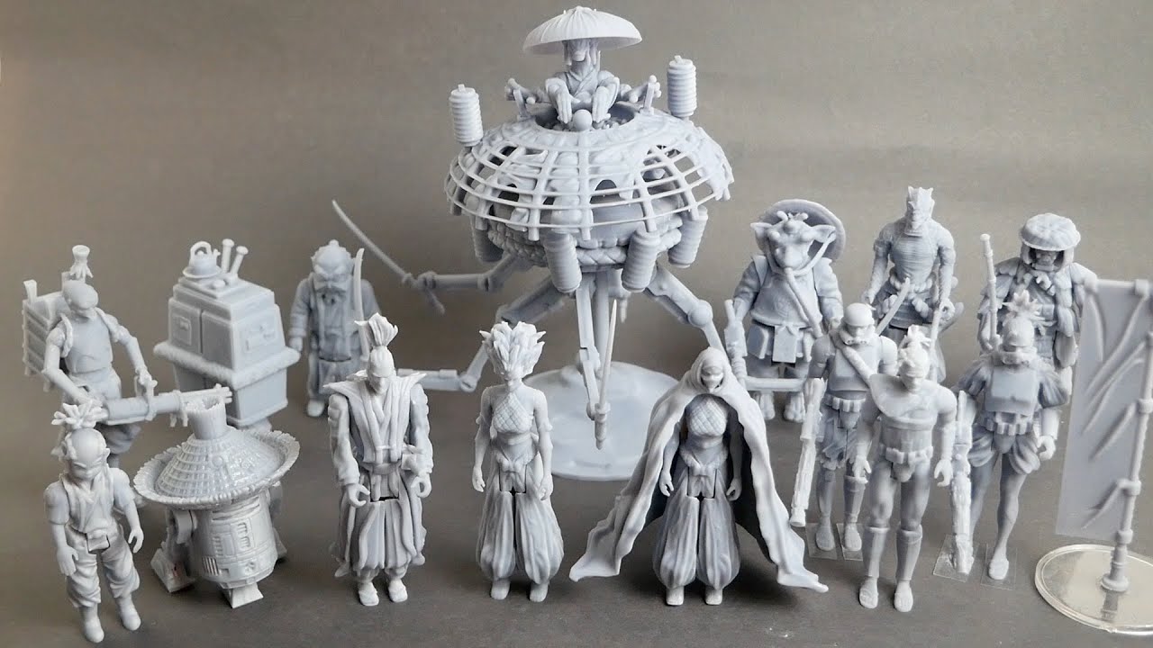 derefter Kakadu Utrolig I 3D printed every character from Star Wars Visions: The Duel - YouTube