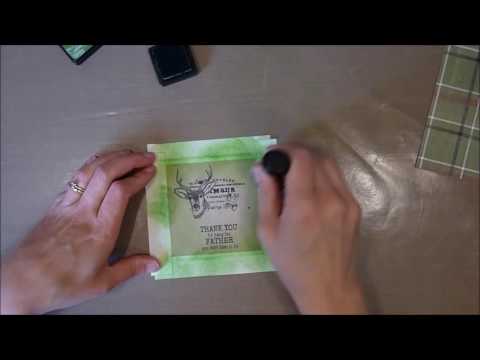Unity Stamp Co Quick Tip -  Masked Distress Inked Frame
