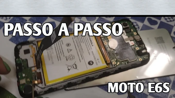 Como trocar tela+touch moto E6S