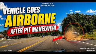 100 MPH High Speed Pursuit and AIRBORNE PIT Maneuver 😱