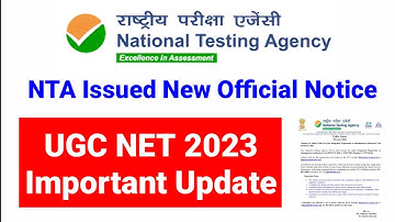Important Update | UGC NET December 2022 | NTA New Notice regarding UGC NET Correction Window 2023