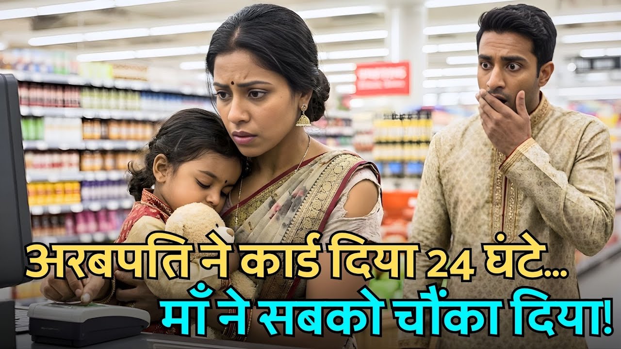 अरबपति ने बेघर माँ को 24 घंटे क्रेडिट कार्ड दिया—उसकी खरीदारी ने सबको चुप करा दिया!