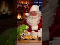 Santa questions a funny parrot on christmas 🎄🎅🦜
