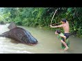 Primitive Life - Primitive Technology: Bushcraft Fishing Survival Use A Bow Catch Big Fish At Stream