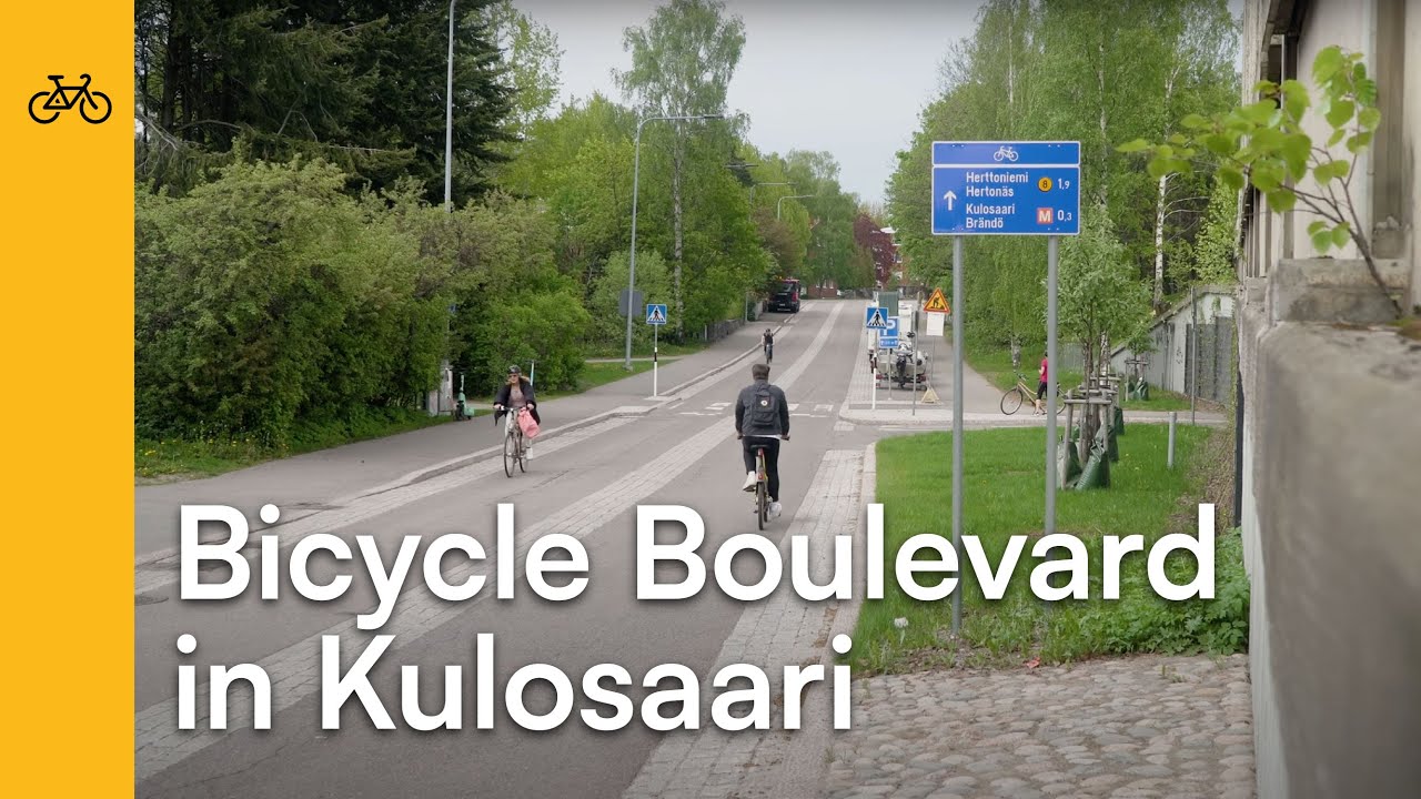 The First Bicycle Street (Fietsstraat) in Helsinki || Here in Helsinki