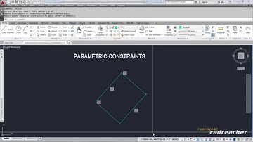 AutoCAD Tips Tricks PARAMETRIC CONSTRAINTS