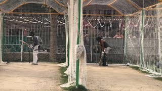 Babar Azam Batting practice with his younger Brother