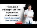 IT Referral Jobs | Software testing | Software Developer | Apply Now | #itreferraljobs