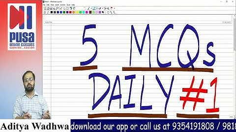 Accounts Class 12 | 5 MCQs Daily @ 8:30 PM | Day 1 by Aditya Wadhwa sir
