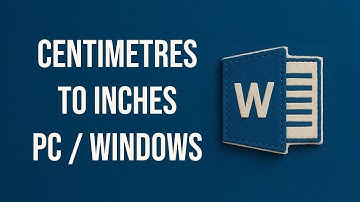 Change the units of measurement from centimetres to inches in Word 2019