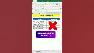 Membuang Spasi di Excel #tipsexcel #tutorialexcel #shorts #excel #exceltips #exceltutorial