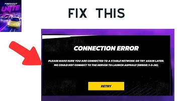 How to Fix “Connection Error” in Asphalt Legends UNITE