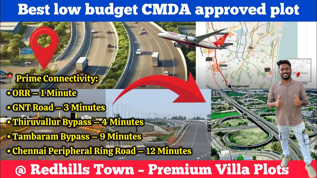 Недорогие участки в Redhills Chennai | Продажа земли в Chennai Corporation