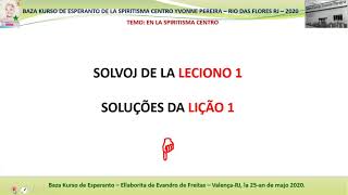 Curso Básico de Esperanto do CEYP – Soluções dos Exercícios