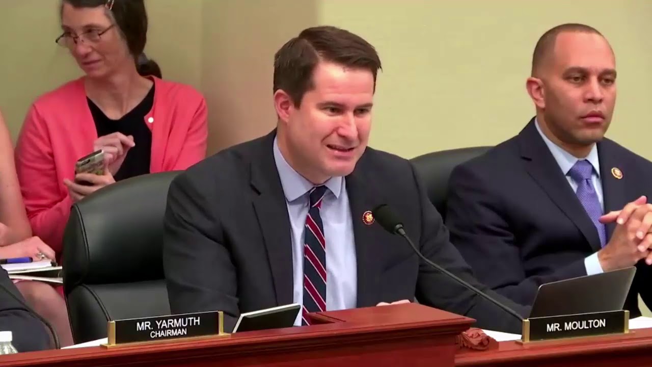 president trump schedule Rep Seth Moulton Grills Trump Administration Official On Budget Request 3/12/19