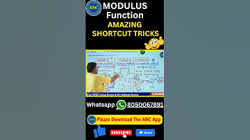 Modulus Function concepts | ‎@AnilNairClasses  | #mathstricks #concepts #modulusfunction #shortcuts