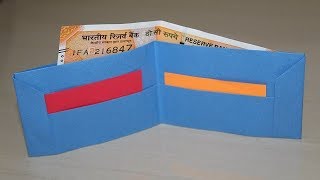 DIY -  How to make a paper wallet | Origami wallet | Easy Paper Purse origami