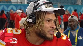 Tyrann Mathieu is happy Chiefs’ D shut down 49ers late in Super Bowl | NFL Primetime