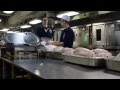 USS Dwight D. Eisenhower (CVN 69) Chefs Prepare Turkey For Thanksgiving