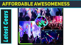 205 PCS Foam Glow Sticks, Glow Sticks Bulk P - Best Party Glow Pack for Events