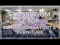 Classroom setup layout  furniture  high school teacher