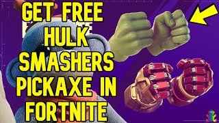 How to get get free HULK SMASHERS PICKAXE and Link Accounts in Fortnite
