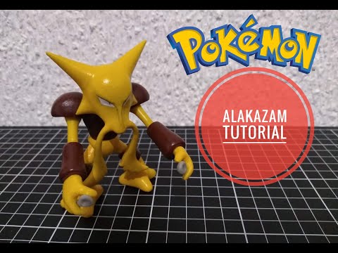 Como hacer a Pokemon Alakazam en porcelana fría tutorial / How To Make Alakazam whit Cold Porcelain