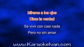 Mijares, Paul Anka - Face in the mirror (en vivo) KARAOKE