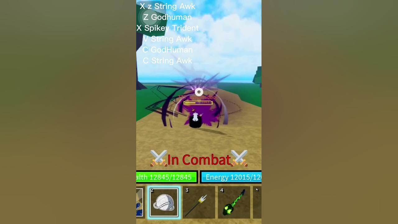 Blox fruit string awk godhuman combo youtube