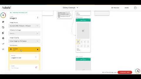 Image Gallery examples in Adalo, part 3: how it works - examples 1 & 2